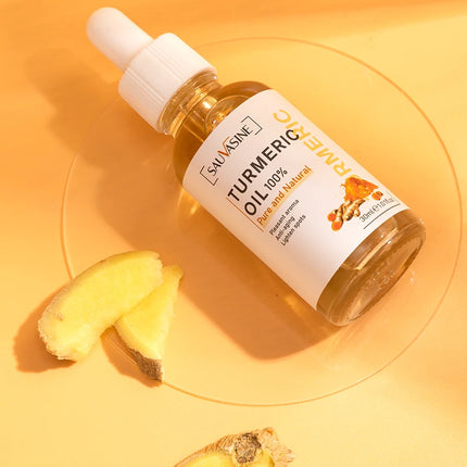 10ml 30ml 100% Turmeric Oil Anti Aging Wrinkle Whitening Serum Reduce Fine Lines Dark Spot Brightening Face Lighten For Women