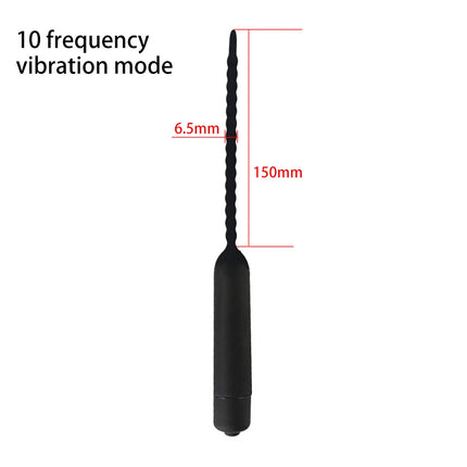 10 Frequency Urethral Vibrator Catheter Penis Plug Sex Toy for Men Vibrating Urethral Plug Penis Insertion Urethra Sound Dilator