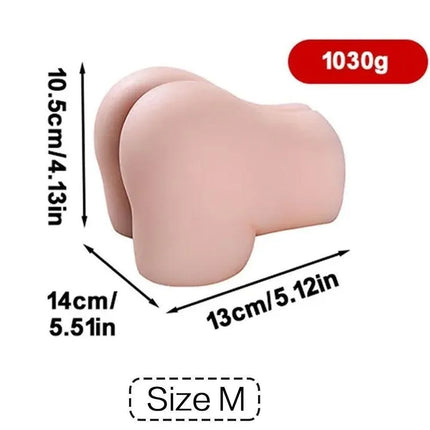 WAKEWAY S/M/L Double Hole Aircraft Cup Vagina Buttocks Mold Male Big Butt Masturbator Adult  Buttocks Big Buttocks