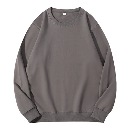 Autumn O-Neck Cotton Women's Sweatshirt Hoodies Basic Loose Casual Women Pullover Solid Sweatshirt Ladies Tops Factory Wholesale