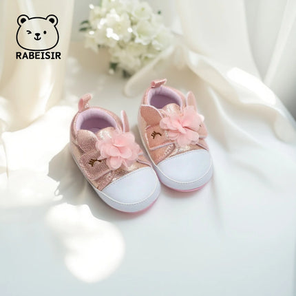 RABEISIR baby shoes princess shoes baby walking shoes 6-12-18 months soft sole breathable