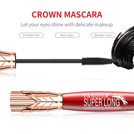 4D Silk Fiber Lash Mascara 2 In 1 Mascara Waterproof Lengthening Cosmetics Eye Mascara Ship Lashes Curling Thick Eye Makeup