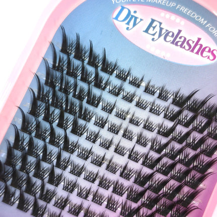 HBZGTLAD10row Fairy Lash Clusters Manga Cluster EyelashLash Clusters Wispy Eyelashes Extensions Natural Look C/D Curl Individual
