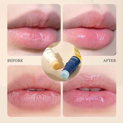 Anti Dry Moisturizing Lip Balm Long Lasting Nourishing Jelly Base Clear Lipstick Women Winter Lip Care Smoothens LipLines Makeup