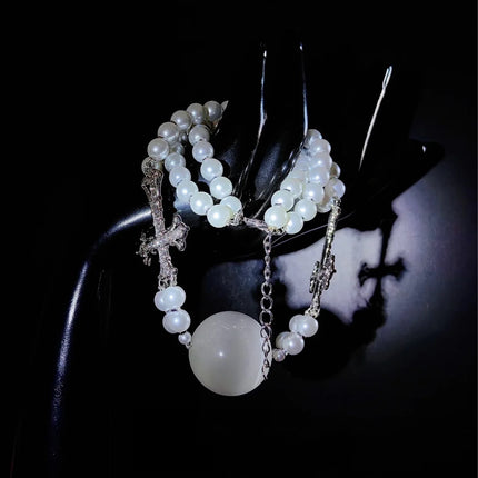 New BDSM Pearl Mouth Gag Exquisite Cat Eye Cross Choker Ball Gag For Women  Open-Mouth Bite Gag Adult SM Games Sex  Toys 18+
