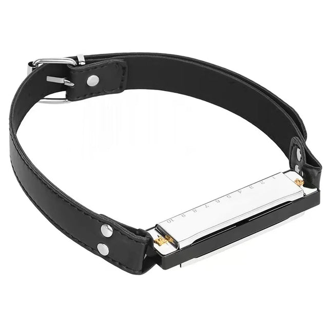 Erotic Harmonica-Shaped Mouth Gag Couples' Teasing and Flirting Alternative Restraint Ball Gag Adult Sex Toy Pope Sex