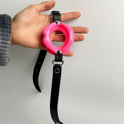Lip Mouth Open Belt Fetish Silicone Oral Gag Openner Bondage Roleplay gift