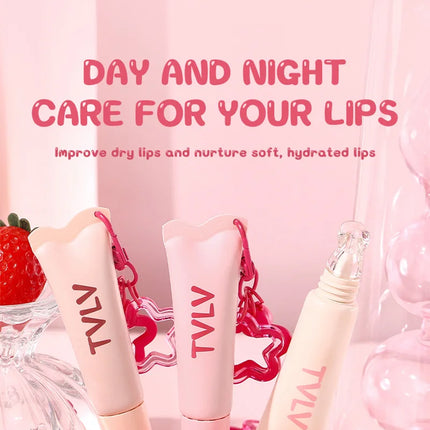 Tvlv Color Lip Gloss Lip Balm Lip Oil Three-In-One |   Autumn and Winter Essential Moisturizing Lip Care, Lip Wrinkle Reduction, Anti-Cracking, and Brightening