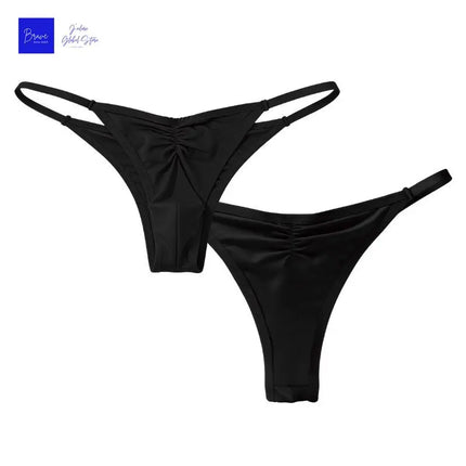 US Size Men's Ice Silk Thongs Briefs Sexy Low-Rise G-String Breathable Seamless T-Back Sports Fitness Underwear Plus Size