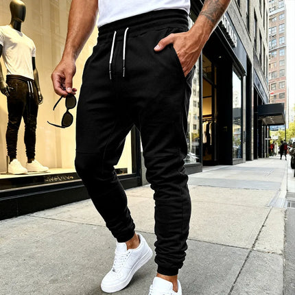 Spring Autumn Men Stretch Zip Gym Jogger Sweatpants For Amazon, Slim Unique Sports Casual Trousers Wholesale