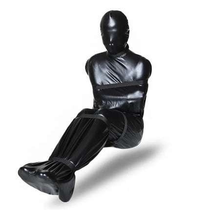 Restrained Sleeping Bag Binding Imprisoned Clothes Mummy Bondage Bag Full Coated Arm Bag  For Role-playing Game Experience Set