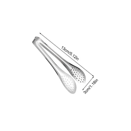 1pc BBQ Tongs Anti-heat Cooking Salad Serving Buffet Clamp Food Clip Stainless Steel Kitchen Tools Gadgets Barbecue Accessories