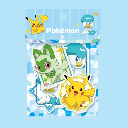 Genuine Pokemon Dazzling Stickers Cartoon Pikachu Toys Decals For Scrapbooks Diary Water Mugs Phones Decor Sticker Girls Gifts