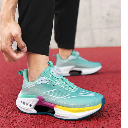 Family carbon plate running shoes for Boys Big Boys Student rotating button Technology TPU+ Popcorn high pop sneakers for girls