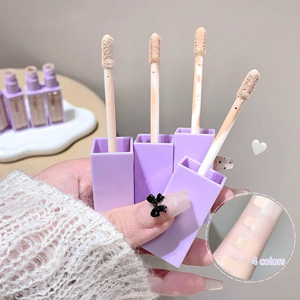 Color Correction Liquid Concealer White Foundation Makeup Base Face Brighten Cover Up Dark Circles Waterproof Concealer Stick