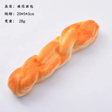 Artificial Bread Pressure Reliever Knead Stress Reliever  toy Fake Food Photography Prop Window Cabinet Model fidget toy gifts