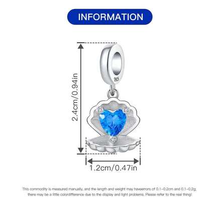 Orstarry Charm Silver 925 Beads Blue Series Fit Bracelet Charms DIY Original Fashion Pendants For Women Jewelry Trendy Gifts