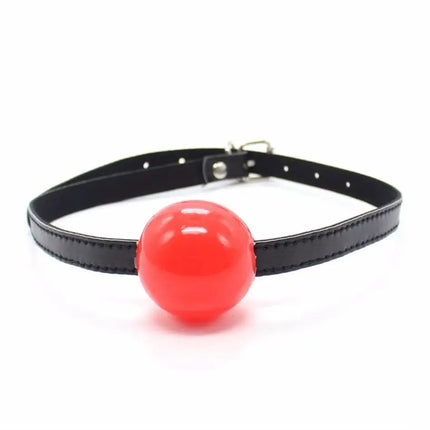 Leather Strap-on Gag BDSM Silicone Bite Ball Mouth Slave Oral Fixation Mouth Stuffed Adult Games For Couples Flirting Sex Toys