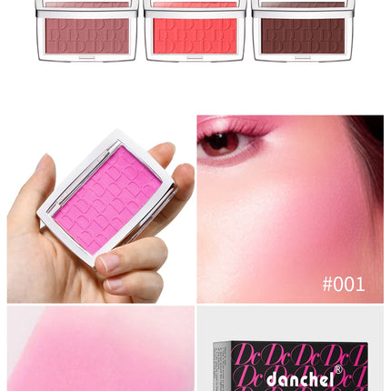 Hot Matte Embossed Blush Palette Rosy Blusher Facial Blush Powder High Pigmented Pink Coral Rouged For Cheeks Smooth Cosmetics