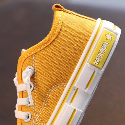 2025 New Children's Canvas Shoes Fashion Baby Board Shoes Girls' Breathable Single Shoes Boys' Casual Shoes