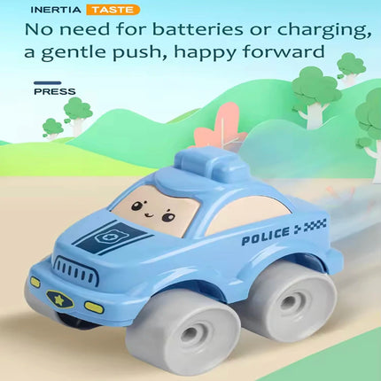 Cartoon Cute Pull-Back Inertial Engineering Toy Car, Interesting Inertial Car, Parent-Child Interactive Children's Toy, Holiday
