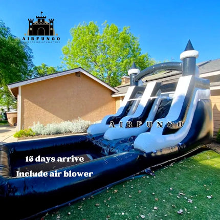 Commercial backyard inflatable water slide for kids bounce house inflatable water climbing slide kids playground