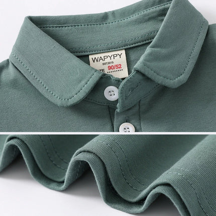 Basic Black Polo Shirts for Kids Boys Clothes Short Sleeve Toddler Girl T Shirt with Collar Simple Tshirt Baby Child Summer Tops