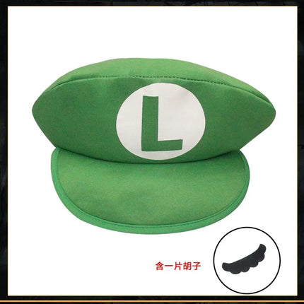 Super Mario Children Hat Peaked Cap Mario Bros Cosplay Prop Dress Up Supplies Hot Game Cute Caps Party Favors Kid Birthday Gift