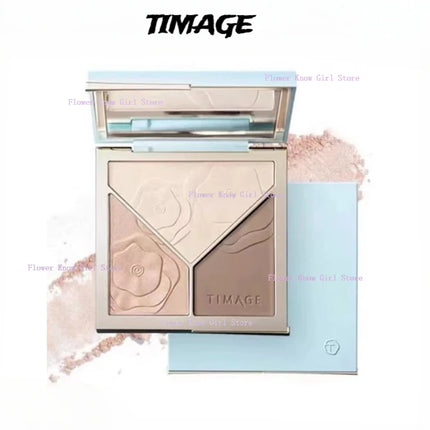 TIMAGE contouring palette upgraded version 2.0 three-dimensional brightening face highlight three-color matte shadow palette