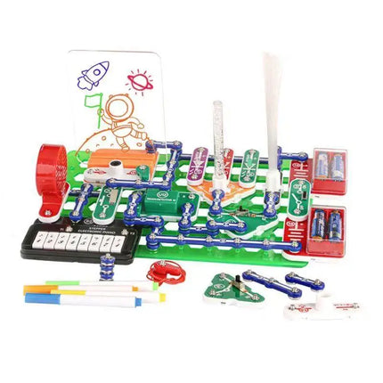 STEM Education Building Blocks Electronic Science Physics Technology Experiment New Toy Set Gift for Children Birthday
