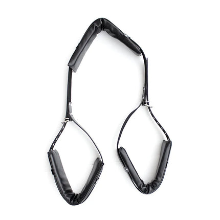 Couples Sex BDSM Flirting Tied Legs Handcuffs Neck Ankle Toys Bondage Restraints Harness Adjustable Open Chastity Adult Games 18