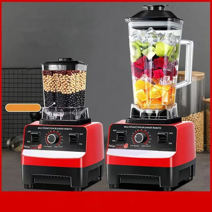 4500W Heavy Duty Commercial Blender, 3L Stainless Steel Jar Mixer Grinder for Home & Restaurant, 9 Speeds & 6 Blades