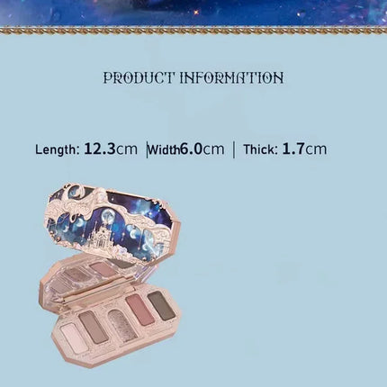 Flower Knows Moonlight Mermaid Eyeshadow Palette 8-Color Matte Shimmer Glitter Eye Makeup Cosmetics Women Beauty Eye Shadow