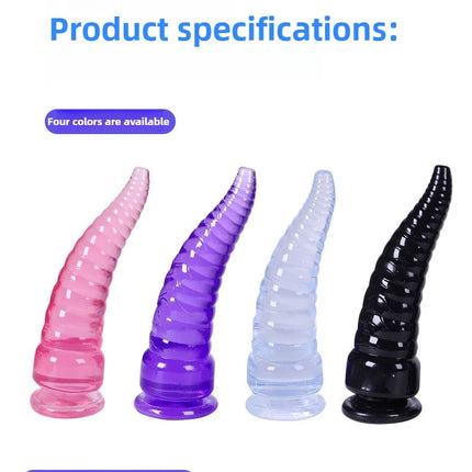 Octopus Tentacle Dildo Anal Plug Butt Dilator with Big Suction Cup Sex Toys for Women Men Anus Expander Prostate Massage