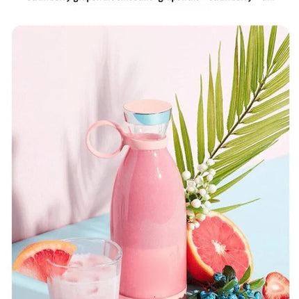 Portable Electric Blender Juicer Cup 6 Stainless Steel Blades USB Rechargeable 380ml Mini Blender Juicer Cup for Outdoor Travel