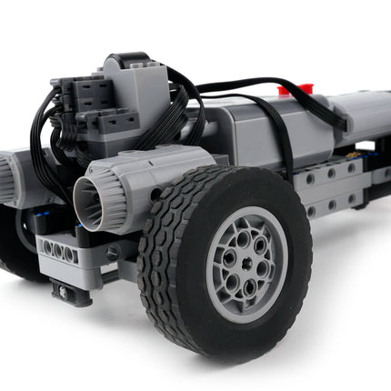 DIY Remote Control Four-wheel Drive Vehicle Building Blocks Compatible Spray Motor Chassis Car Puzzle MOC Bricks Toys Boys Gifts