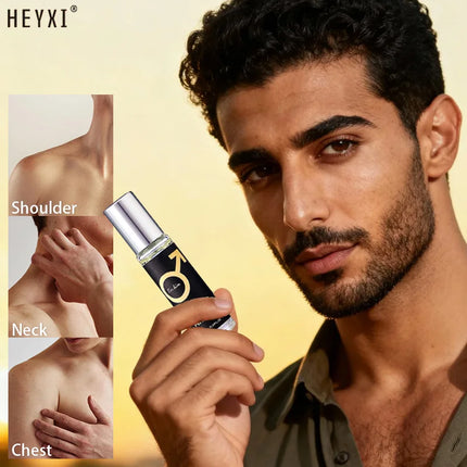 Men's roll-on fragrance, long-lasting scent, cologne scent, emits a charming fragrance, suitable for dating and daily use