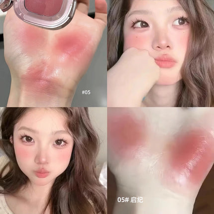 Monochrome Low Saturation Matte Blusher Suitable for Lips and Cheeks Makeup Multi-Use Blush Cream Lip Mud Beauty Cosmetics