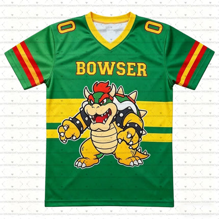 Men Women Super Mario Bros Yoshi Peach T Shirt Kids Summer Dress Boy T-Shirt Men Women Short Sleeve Top Short Sleeve T-Shrit