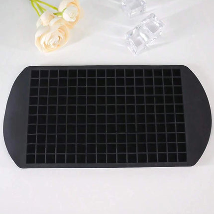 Silicone Ice Cream Tools 160 Grid Mini Foldable Space Saving Silicone Ice Tray Ice Mold For Whiskey Cocktail Ice Making