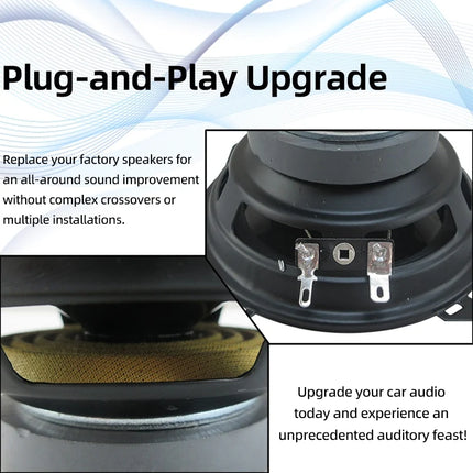 4 Inch 700W (350W*2)Car Speakers Coaxial Subwoofer Universal Automotive Audio HiFi Music Full Range Frequency Car Stereo Speaker
