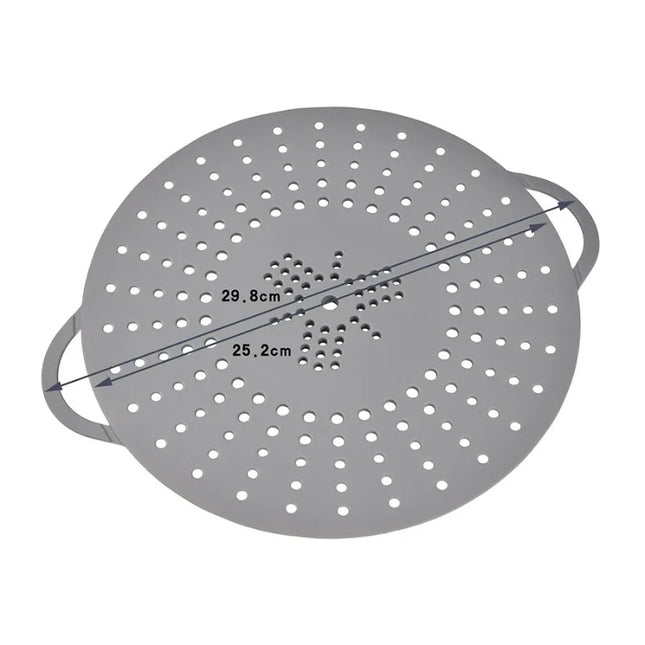 30cm Silicone Steamer for Cooking Food Large Steamer Basket Silicone Vegetable Steamer Basket with Durable Handles & Strong Feet