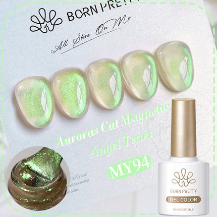 BORN PRETTY 10ml Pink Water Light Cat Magnetic Gel Polish Spaking Glitter UV LED Soak Off Gel Varnish Crystal DIY Manicure