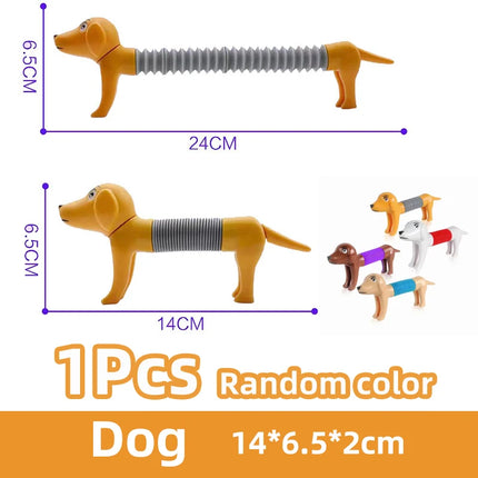 3D Luminou Pop Tube Toy Silicone Alpaca Unicorn Push It Bubble Balls Decompression Pipe Anti-stress Fidget Kids Adults Gifts