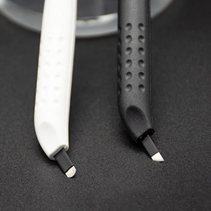 10Pcs Disposable Microblading Manual Pen Sterilized Permanent Makeup 3D Eyebrow Tattoo Pen