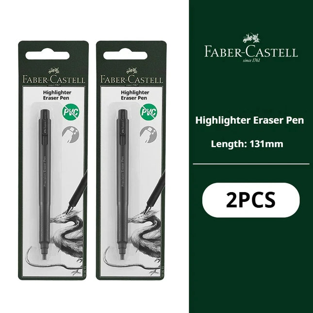 Faber-Castell Precision Tip Pen-Style Eraser Refillable Round 2.5mm Art Pencil Eraser Professional Drawing Rubbing Stationery