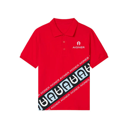 Children's polo shirt design new summer boys' short sleeved clothing fashionable printed youth top clothing