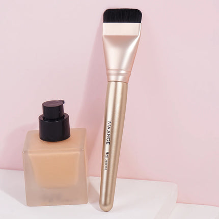 MAANGE Flat Head Foundation Brush Ultra Thin Top Mask Brush For Liquid Cream Cosmetics Blending Beauty Tool Premium Gift