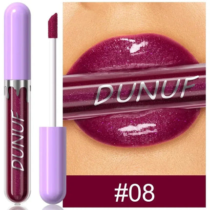 1pc Metallic Liquid Lipstick Long Lasting Glitter Lip Glaze Waterproof Moisturize Brown Lip Tint Shiny Shimmer Lipgloss Makeup
