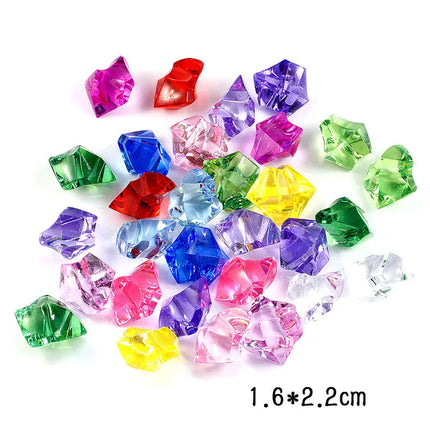 30Pcs Acrylic Crystal Diamond Gemstone Toys for Girls Colorful Treasure Chest Jewels Set Kids Birthday Gift  Christmas Gift